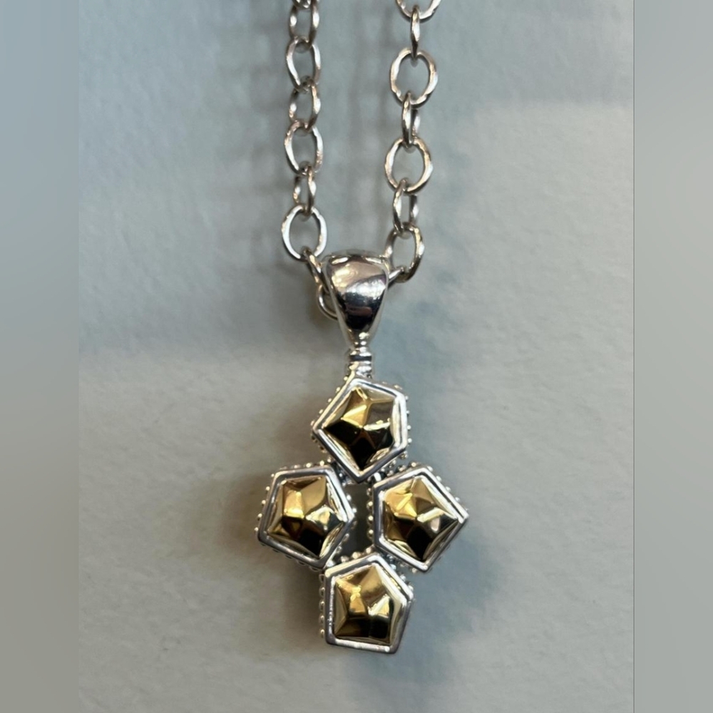 LAGOS Gold and Silver Pendant Necklace
